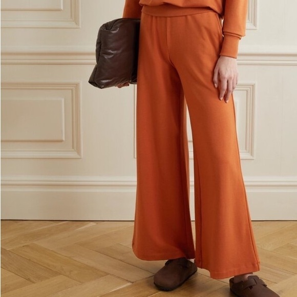 L’AGENCE wide leg sweatpants Campbell high rise rust orange medium Shopbop pants - Picture 9 of 9